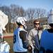 Skyline head coach Jack Robenalt smiles with the team on Monday, April 8. Daniel Brenner I AnnArbor.com
